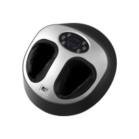 Livemor Kneading Heated Foot Massager with Touch Screen, Remote, 5 Modes, 9 Intensities, Fits AU 4-12, ABS, Black