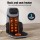 Livemor 8-Nodes Full Back Massage Cushion with Heat, 6 Auto Modes, Vibrating Lumbar, Home Office Car Use, Black