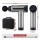 Everfit Massage Gun 30-Speed, 6 Heads, High-Torque Motor, Rechargeable, Quiet, 2-Hour Use, Black, Muscle Relief