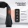 Livemor 8 Massage Nodes Neck Massager with Heat, 3 Intensity Levels, PU Leather, 45x50cm, Auto-Off, Black