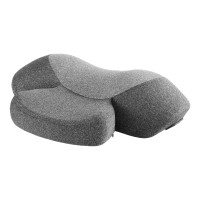 Livemor 2-in-1 Neck Massager Pillow with Heat Memory Foam Cervical Support 3-Speed Vibration USB-C Rechargeable