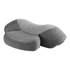 Livemor 2-in-1 Neck Massager Pillow with Heat Memory Foam Cervical Support 3-Speed Vibration USB-C Rechargeable