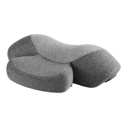 Livemor 2-in-1 Neck Massager Pillow with Heat Memory Foam Cervical Support 3-Speed Vibration USB-C Rechargeable