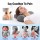 Livemor 2-in-1 Neck Massager Pillow with Heat Memory Foam Cervical Support 3-Speed Vibration USB-C Rechargeable