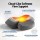 Livemor 2-in-1 Neck Massager Pillow with Heat Memory Foam Cervical Support 3-Speed Vibration USB-C Rechargeable