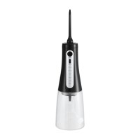 Devanti Cordless Water Flosser Black - 350ml Tank, 5 Modes, 8 Nozzle Heads, IPX7 Water-resistant, USB-C Rechargeable