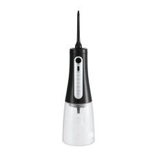 Devanti Cordless Water Flosser Black - 350ml Tank, 5 Modes, 8 Nozzle Heads, IPX7 Water-resistant, USB-C Rechargeable