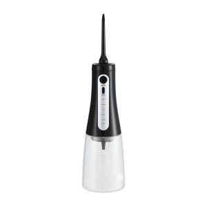 Devanti Cordless Water Flosser Black - 350ml Tank, 5 Modes, 8 Nozzle Heads, IPX7 Water-resistant, USB-C Rechargeable