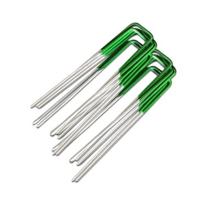 Prime Turf Artificial Grass Pins 50 Pack – 3mm Galvanised Steel U-Shape, 150mm Pegs for Turf, Weed Mat, Tent, Tarpaulin