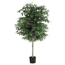 Artiss 180cm Artificial Ficus Tree Lifelike Faux Indoor Plant with UV Resistant Leaves and Weighted Cement Pot