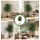 Artiss 180cm Artificial Ficus Tree Lifelike Faux Indoor Plant with UV Resistant Leaves and Weighted Cement Pot