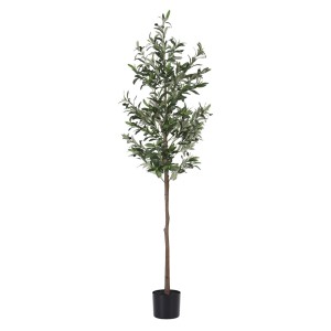 Artiss 180cm Lifelike Artificial Olive Tree – Indoor/Outdoor Décor, UV-Resistant, Maintenance-Free, Cement Base