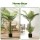 Artiss 100cm Artificial Palm Tree - Lifelike UV-Resistant Indoor Decor with Flexible Branches & Stable Cement Base