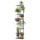 Artiss 8-Tier Metal Plant Stand, Zigzag Design, 40kg Capacity, Indoor/Outdoor, 169cm High, Black/Brown, Easy Assembly