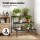 Artiss 3-Tier Metal Plant Stand - Black, 70x60x62.5cm, Indoor/Outdoor, Space-Saving Design, Holds 60kg, Modern