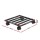 Green Fingers 3pc 32cm Galvanised Steel Plant Pot Trolleys with Lockable Wheels Black 32cm x3 Stable