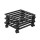 Green Fingers 3pc 32cm Galvanised Steel Plant Pot Trolleys with Lockable Wheels Black 32cm x3 Stable