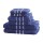 6 Pack Navy Bath Towels Set, 100% Cotton, 650GSM, Ultra Soft, Highly Absorbent, 2 Bath Towels, 2 Hand Towels