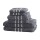 6 Pack Bath Towels Set Grey, 100% Cotton, 650GSM, Highly Absorbent, Quick Dry, 2 Bath, 2 Hand,