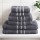 6 Pack Bath Towels Set Grey, 100% Cotton, 650GSM, Highly Absorbent, Quick Dry, 2 Bath, 2 Hand,