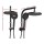 Cefito 9'' Rain Shower Head Set, Matte Black, High Pressure, Solid Brass, Handheld, 3 Spray Patterns, 1.5m Hose