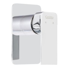 Cefito Chrome Shower Mixer Tap - Solid Brass, Drip-Free Ceramic Cartridge, WaterMark Certified, AS/NZS 3718 Compliant