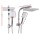 Cefito 8'' Rain Shower Head Set Square High Pressure Brass Chrome with Handheld, 3 Spray, 1.5m Hose, AU Standard
