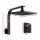 Cefito 8" Rain Shower Head & Mixer Set, Matte Black, WaterMark & WELS Certified, Solid Brass, High Pressure, Leak-Proof