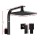 Cefito 8" Rain Shower Head & Wall Arm Set, Matte Black, High Pressure, WaterMark & WELS Certified, Brass Construction