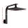 Cefito 8" Matte Black Rain Shower Head with Wall Arm, High Pressure, Solid Brass, WaterMark & WELS Certified
