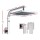 Cefito 8" Rain Shower Head Set, Chrome Finish, Brass, WaterMark & WELS Certified, High Pressure, Leak-Proof Taps