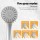 Handheld Shower Head 4.5" High Pressure 5 Spray Modes Chrome ABS Durable Water-Saving Filter Australian Standard