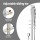 Cefito 3.1" High Pressure Handheld Shower Head Set Silver, ABS Brass, Adjustable Bar, 3 Spray Modes, Water Saving