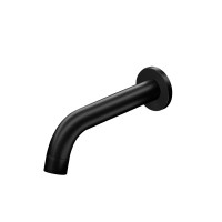 Cefito Matte Black Wall-Mounted Bath Spout Tap, Solid Brass, Anti-Splash Aerator, Easy Install, 5-Year Warranty