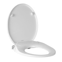 Cefito Non-Electric Bidet Toilet Seat Cover, Self-Cleaning Nozzles, Dual Spray, PP5 Plastic, 48x36cm, White