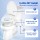 Cefito Ultra-Slim Bidet Attachment 0.23in Dual Nozzle Self-Cleaning Adjustable Pressure Non-Electric