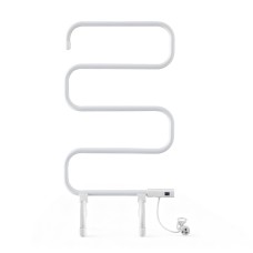 Devanti Heated Towel Rail 2-in-1 Freestanding/Wall-Mounted, S-Shape, 100W, Carbon Steel, Fast Heat, 40-55°C Devanti Heated Towel Rail 2-in-1 Freestanding/Wall-Mounted, S-Shape, 100W, Carbon Steel, Fast Heat, 40-55°C