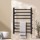 Devanti Heated Towel Rail 8-Bar Carbon Steel Electric Warmer Rack with Timer, Waterproof, Black, 40-55°C, 105W
