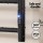 Devanti Heated Towel Rail 6 Bar Electric Warmer Rack, Carbon Steel, Black, Timer, Wall Mounted, Waterproof, 80W