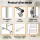 Devanti 10-Bar Freestanding Heated Towel Rail 100W Fast 3-5 Minute Heating Stainless Steel Plug In Electric Towel Warmer