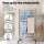 Devanti 10-Bar Freestanding Heated Towel Rail 100W Fast 3-5 Minute Heating Stainless Steel Plug In Electric Towel Warmer