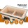 Grillz Ceramic Hibachi BBQ Grill, Diatomaceous Earth, 24x41x16.5CM, Portable Japanese Style, Dual Charcoal Chambers