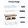 Grillz Ceramic Hibachi BBQ Grill, Diatomaceous Earth, 24x41x16.5CM, Portable Japanese Style, Dual Charcoal Chambers