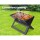 GRILLZ Portable Charcoal BBQ Grill, Cold Rolled Steel, 45x30cm, Foldable, Heavy-Duty, Compact, Easy Clean, Chrome-Plated