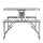Weisshorn Folding Camping Table Set - Portable Aluminium Outdoor Picnic BBQ with 2 Bench Chairs, Seats 4, 35kg Capacity