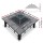 Grillz 4-in-1 Fire Pit BBQ Grill & Ice Bucket Table, Steel & Ceramic, 81x81x44cm, Rust-Resistant Outdoor Entertainer
