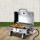 Grillz Portable Gas BBQ Grill, Stainless Steel, 12,000 BTU, Foldable, Integrated Thermometer, Easy Clean, AGA Certified