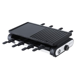 Grillz 1400W Electric BBQ Grill: Smokeless, Non-Stick Ceramic, 7 Pans, Adjustable Heat for Indoor/Outdoor Cooking