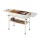 Grillz Portable Charcoal BBQ Grill - Foldable, Stainless Steel Racks & Pans, Carbon Steel Body, 118cm x 29cm x 64cm