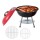 Grillz Portable Charcoal BBQ Grill with Lid, 34cm Stainless Steel Grate, Lightweight for Camping & Outdoor Cooking